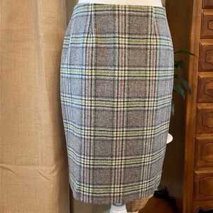 Boden Classic Gray Wool Pencil Skirt